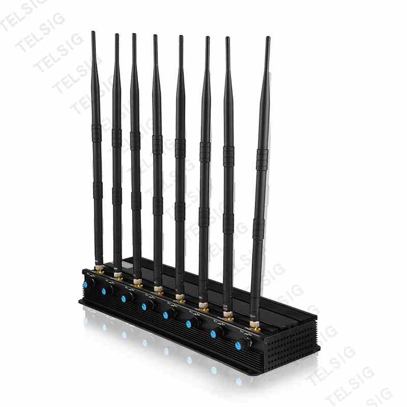5 - 20 Meter Mobile Jamming Device , 8 Band Cell Phone Disruptor Jammer