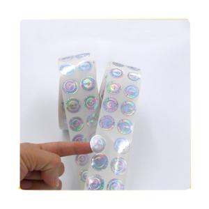 China Hot Stamping Custom Size Tamper Evident Security Labels wholesale