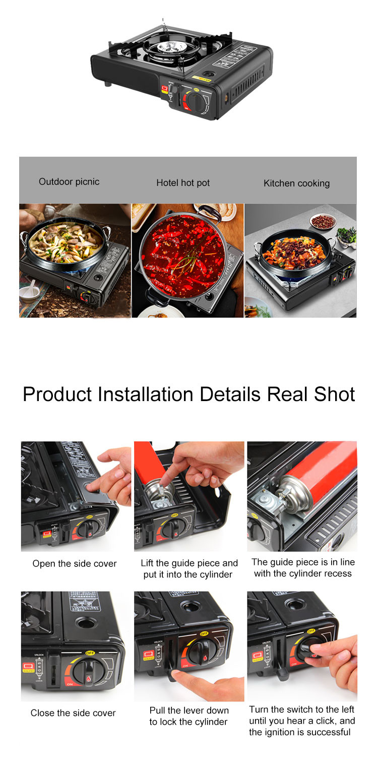 Antiwear Lpg Butane Gas Valve For Picnic Barbecue Camping Stove