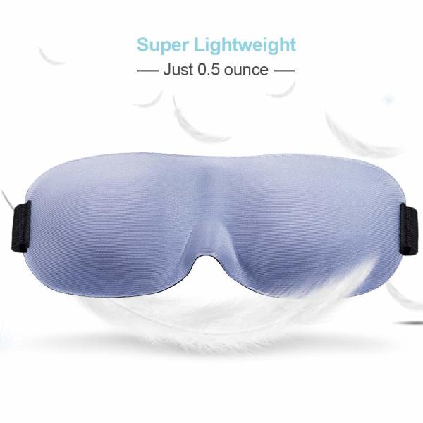 Quality 3D Contoured Memory Foam Eye Mask For Sleeping 100% Block Out Light for sale