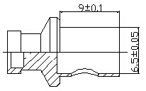 Ceramic Straight Boiler Connector with Great Hardness High Temp Resistant