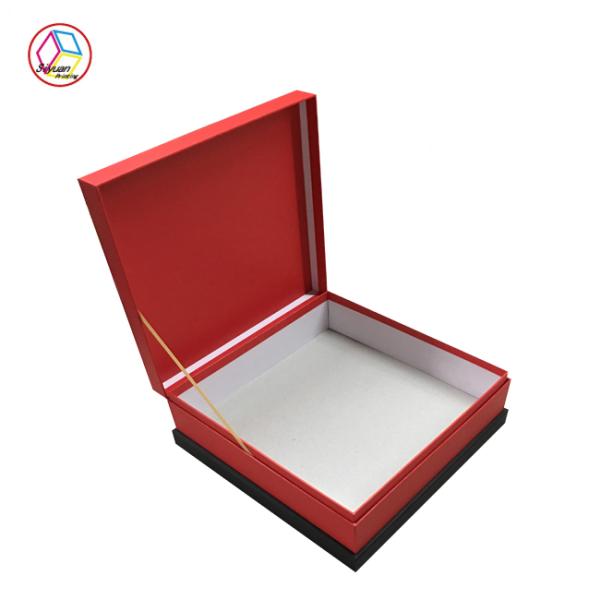 Square Perfume Packaging Boxes / Perfume Bottle Box Red Color