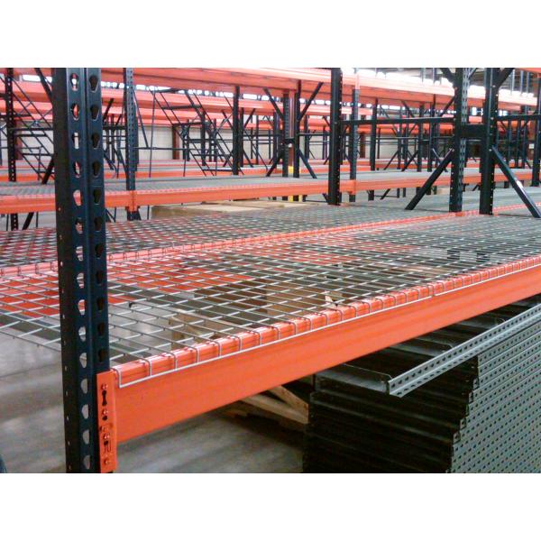 Adjustable Warehouse Pallet Racks , Wire Decking Industrial Pallet Racking Systems