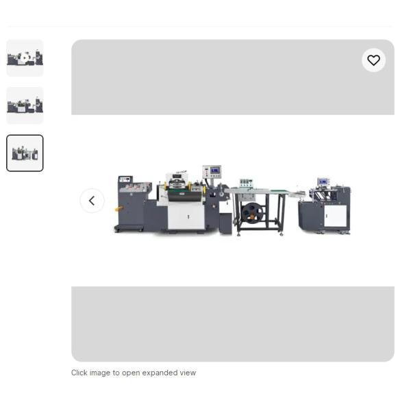 PLC Control Barcode Label Die Cutting Machine High Efficiency For Paper / Plastic Material