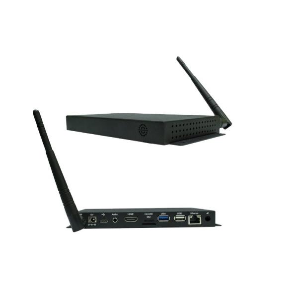LCD Advertising HD Media Player Box With Metal Material Android 9.0 Operation