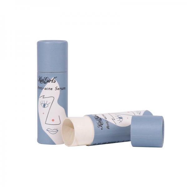 Quality Biodegradable Kraft Push Up Paper Tube Cylinder Cardboard Lip Balm Gloss Container for sale