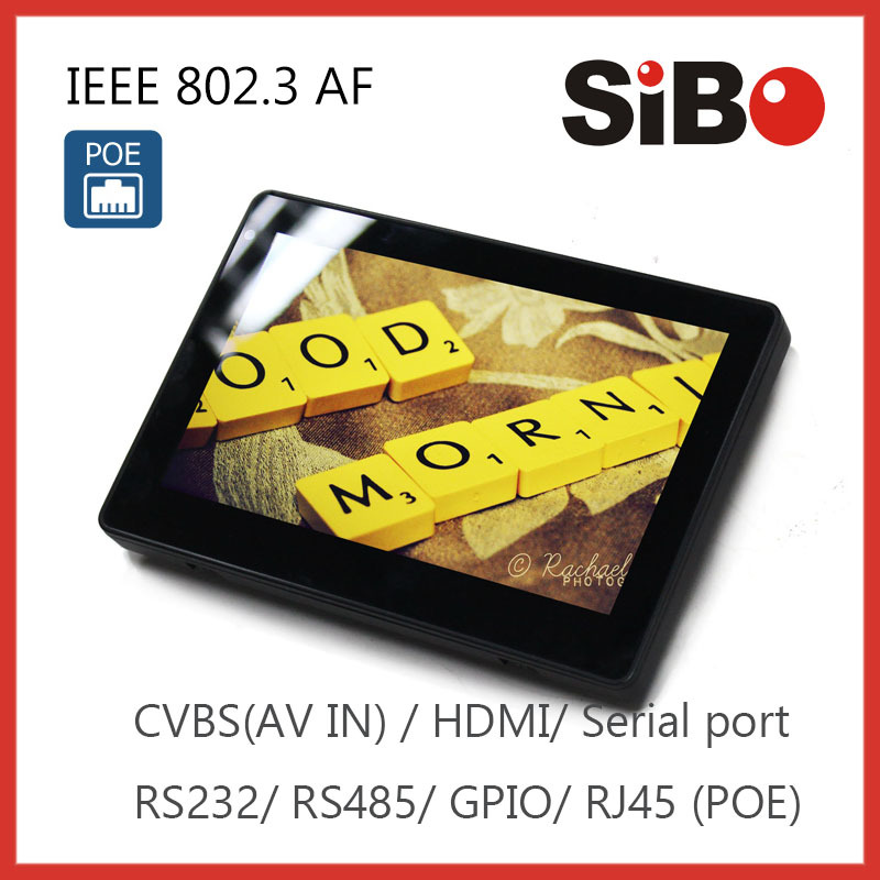 7 Inch POE IN-Wall Capacitive Touch Screen With Android System For Home Automation