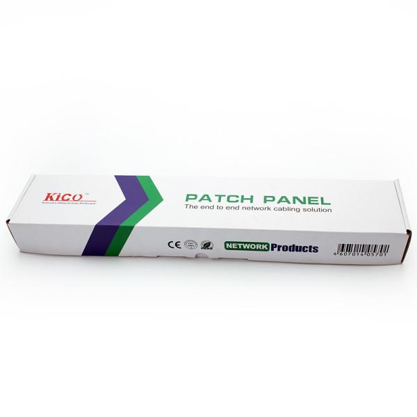 Modular 48 Port Cat6 Patch Panel Cold Rolled Steel For Network Cabling System