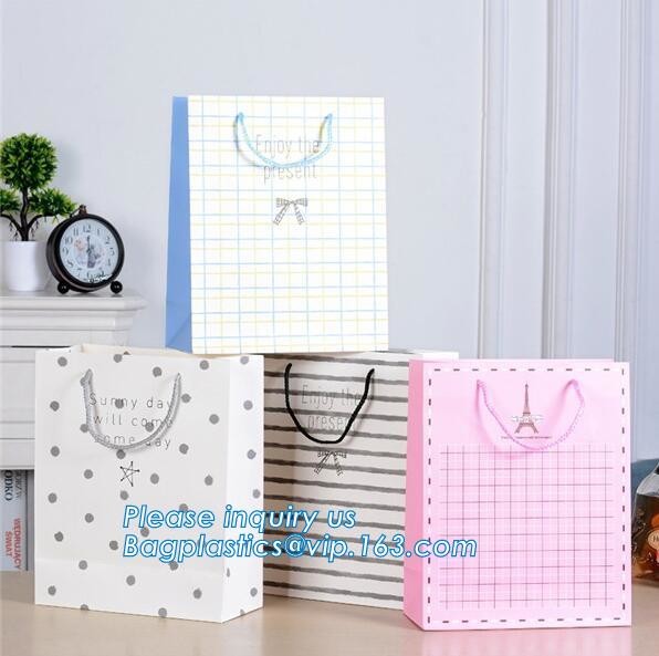 Fashion Custom Printing Luxury Gift Shopping Carrier Paper Bag With Your Own Logo Print,strong twisted handle black leat