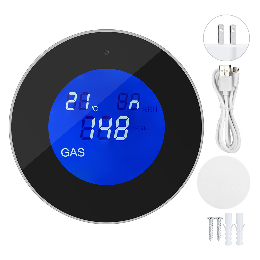 Glomarket Tuya Wifi Gas Detector GSM Alarm System Lcd Digital Alarm Leak Sensor Gas Leak Detector