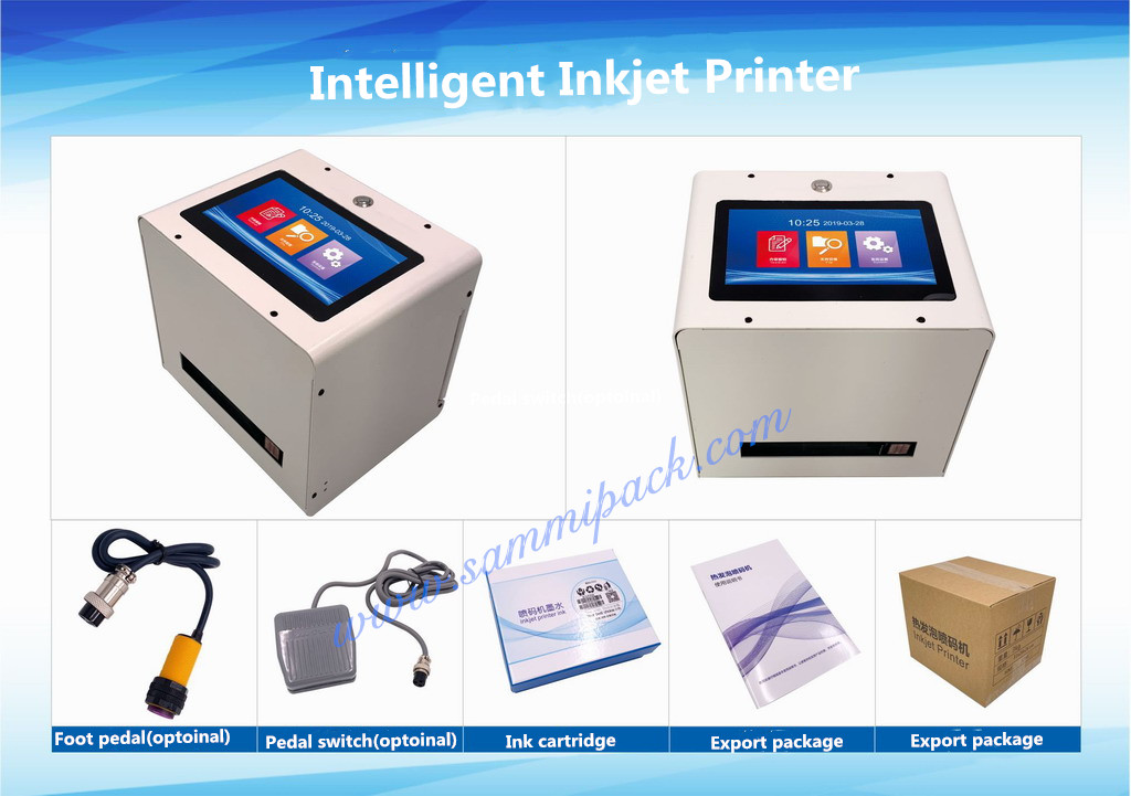 Static Date Code Inkjet Printer Machine Intelligent With 5 Inch Color Screen