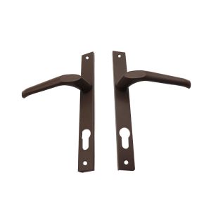 China 90mm Square Shaft Aluminum Door Handles With Lock For Window And Door wholesale