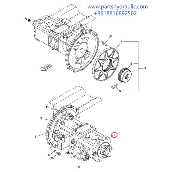 KBJ14600 Hydraulic Pump Excavator CX330 K5V140DTP Korea Made Hydraulic Piston Pump