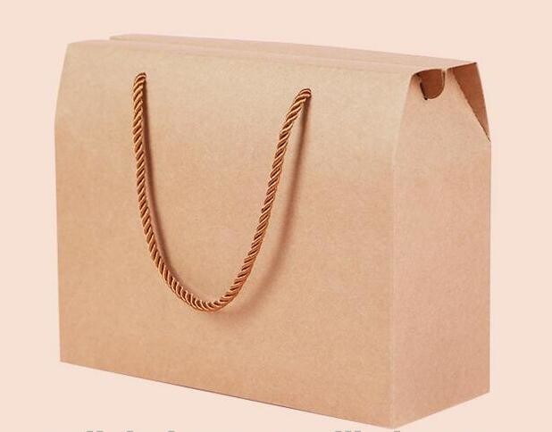 Eco Friendly Disposable Kraft Paper Take Out 2 Pack Coffee Cup Drink Carriers 2 Pack Paper Cup Holders bagease package
