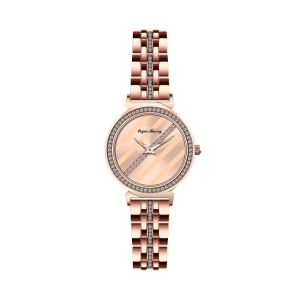 Customized OEM 32mm Stainless Steel Quartz Watch With Rhinestone