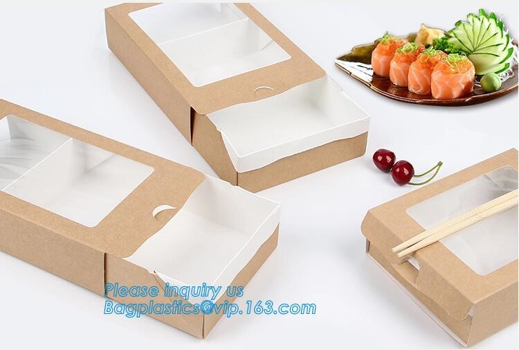 kraft paper sandwich box with window ,triangle sandwich box for packaging,Cardboard Box With Clear Window Burger Sandwic