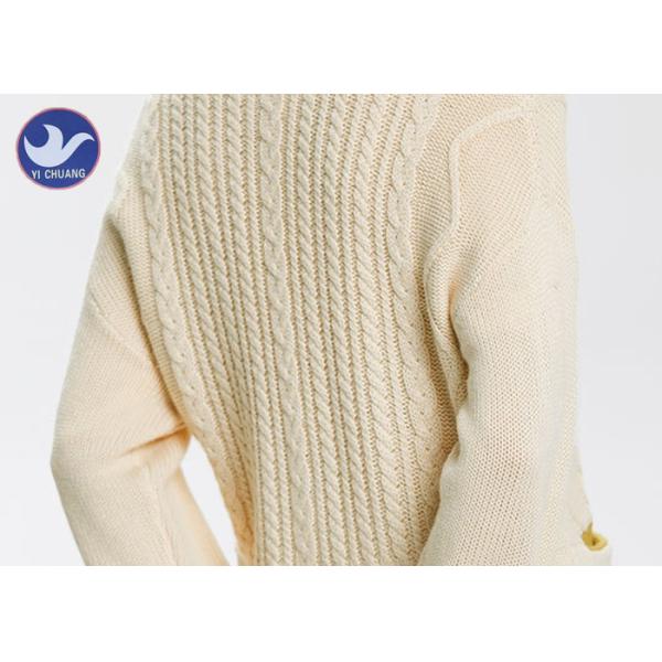 Maroon Open Front Womens Knit Cardigan Sweaters Contrast Color Knitting Belt