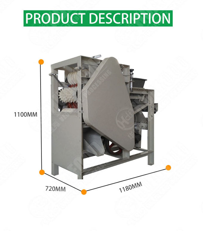 Cedar Nut Automatic Food Processing Machines Shelling Pine Nut Peeling Machine