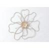 Home Decoration Modern Iron Big Wire Flower Wall Decor for sale