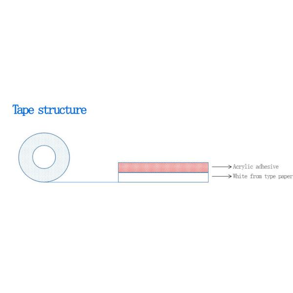 Non Substrate Double Sided Die Cut Adhesive Tape High Viscosity Waterproof Transparent