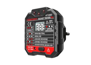 China HT106D 48V- 250V Electrical Outlet Tester With LCD Display Voltage Tester wholesale