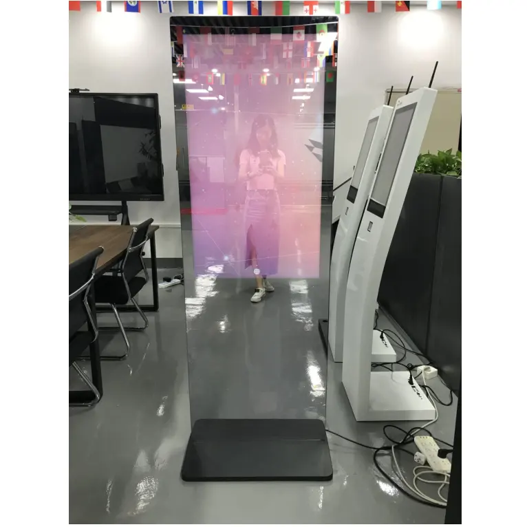 55 Inch Smart Magic Interactive Gym Mirror For Workout Advertising