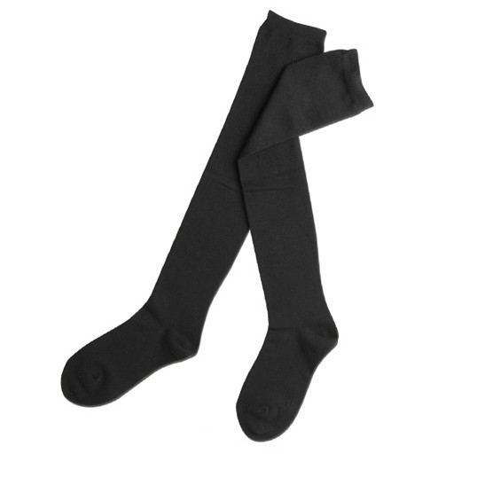 China Single-Cylinder knitted custom Over the knee student's socks wholesale