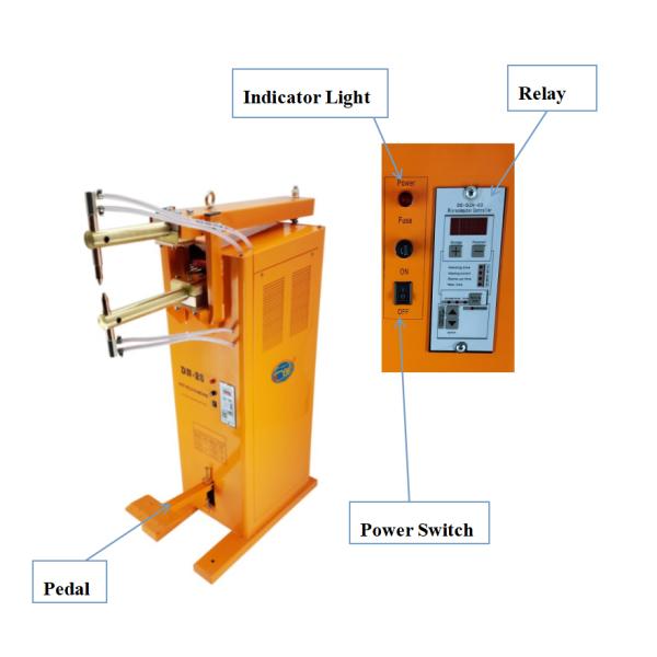 Small Pedal Type Wire Rack Shelf Mesh Row Resistance Spot Welding Machine