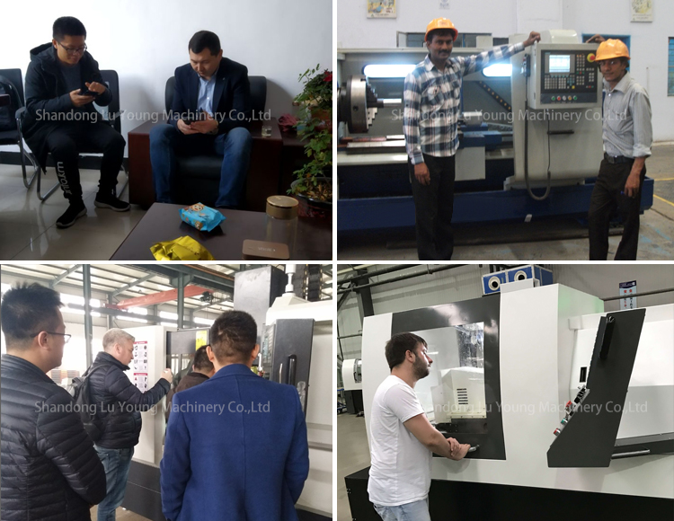 10 Tool Post Stations Slant Bed CNC Lathe Machine Heavy Duty Machining TCK40