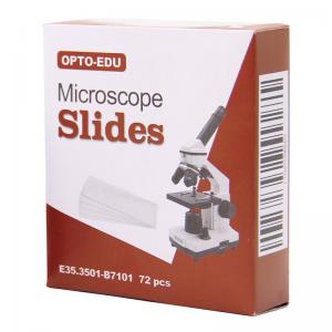 China Borosilicate Glass Microscope Slides OPTO-EDU Edges Thin Sail Positive Charge wholesale