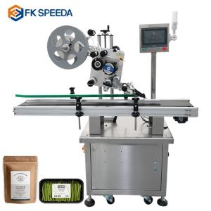 Automatic Paging Box Carton Bag Plane Labeling Machine with 1 mm Flat Labeling Suitable