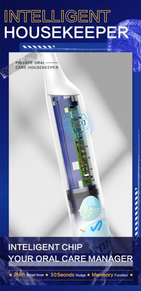 OEM Smart Rechargeable Electric Toothbrush 3 Modes Working Sonic Electric Toothbrush For Adult