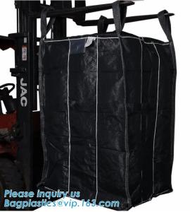 China OEM 1 ton 2 ton PP woven big bags shipping jumbo bulk bag,High Quality 2 loops pp woven big bag,100% New Virgin Polyprop wholesale