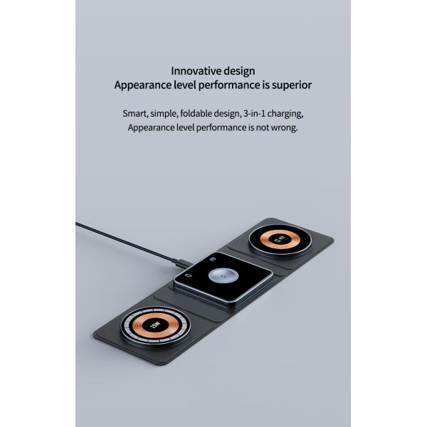 Portable Fold 15w 10w 5w Wireless Charger for Iphone OEM/ODM and Logo Customized Logo