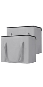 Insulated Grocery Bag, XL, Grey