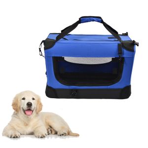 Red 28in Foldable Pet Carrier 20in Cat Travel Bag Airline