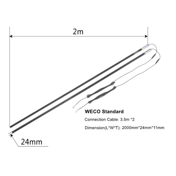 2000mm Length Infrared Light Curtain 8m Detecting Range Fast Door Sensor