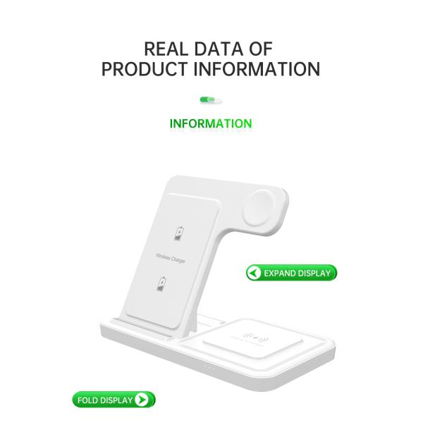 Qi-Enabled Devices Foldable Wireless Charging Safety Features And Charging Distance ≤8mm