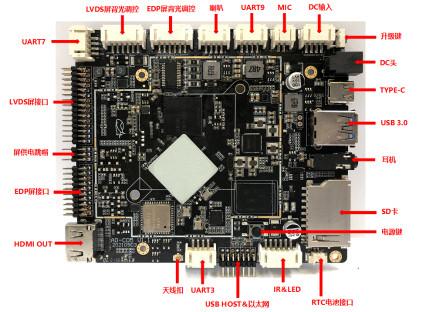 Quality EDP LVDS Android Motherboard Quad Core RK3566 PCBA Development Board for sale