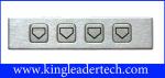 Steel Rugged Industrial Numeric Keypad Metal Number Keypad Functional With 4