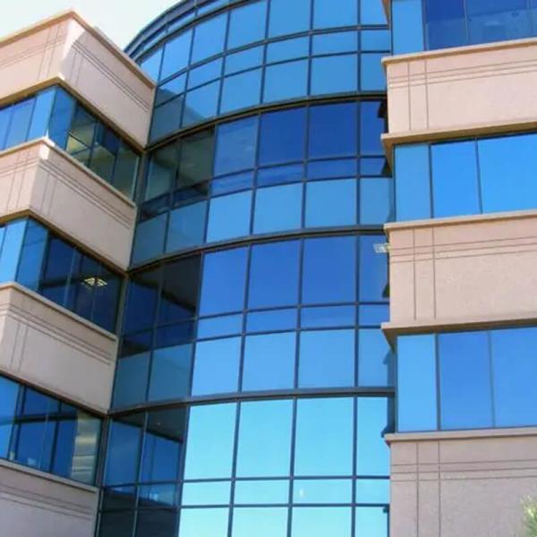 Quality 1.52m X 30m 2mil Blue Silver Building Window Film UVR 90%% IRR 90% for sale