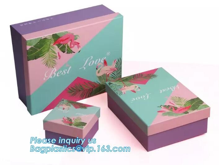 Custom design gradient color luxury paper packaging gift box with lid,Paper Flower Box Florist Bouquet Box Packaging Ros