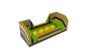 China Leaps And Bounds Inflatable Obstacle Course With Big Challenge wholesale