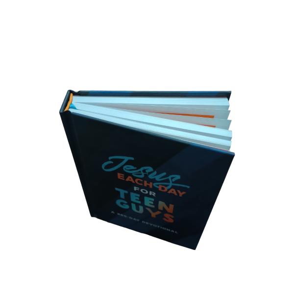 Jesus Each Day For Teen Guys Offset Printing Christian Novel Fiction Book With Matte Laminated Case And Spot UV