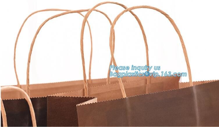 Custom paper bag with handle coated white paper bag printing pattern flower carrier bag,Flower carrier paper bags with d
