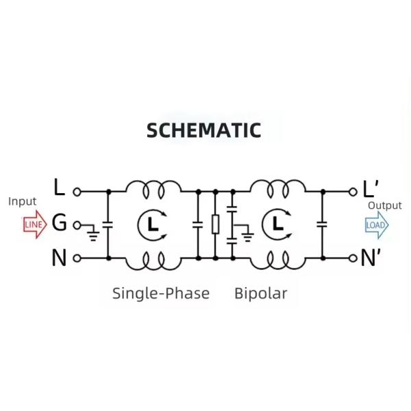 Single-Phase Double-Section EMI Filter AC380V/440V High Voltage Power CW4EL2-10A 20A 30A-T/S CW4L2 Bolt/Welding Type