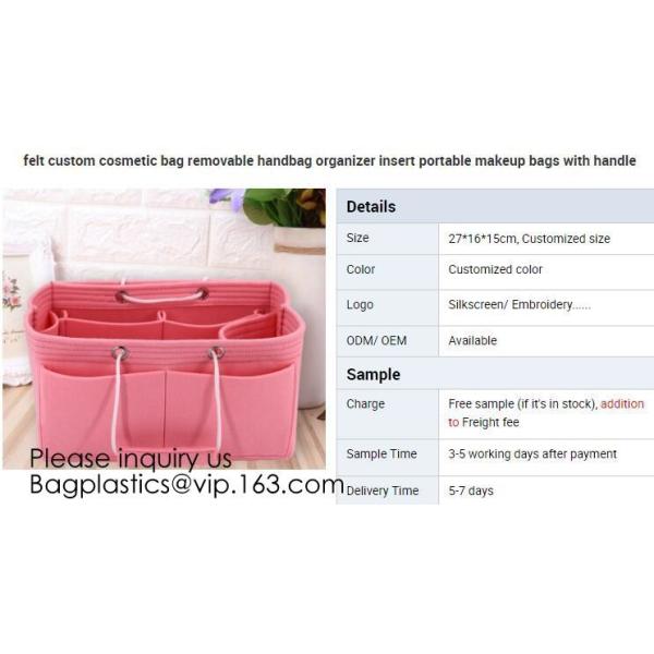 Customized Size Wholesale Felt Baby Diaper Bag,Multi-colored felt baby diaper caddy organizer with PU handle Multiple La