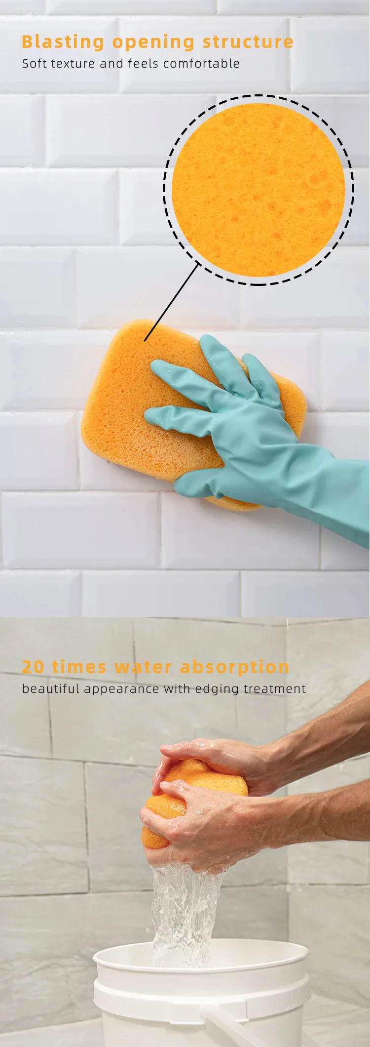 Hydro Tile Grout Sponge bulk For Flooring Cleaning