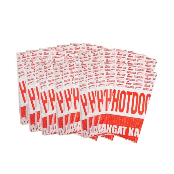 Customized printing logo eco-friendly biodegradable burger sandwich greaseproof paper