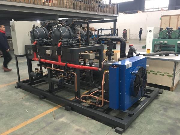 Quality High Temperature Screw Two Parallel Hanzhong Compressor Condensing Unit Price for sale